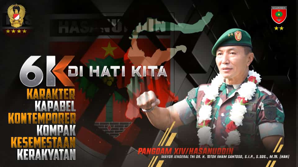 Slogan Kodam Xiv Hasanuddin K Di Hati Kita Jurnaljelata Com